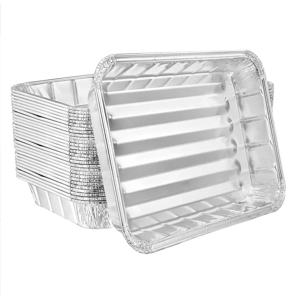 Durable aluminum broiler pan for roasting, grilling, and broiling. Available in small and large sizes. Non-stick, rust-resistant, and warp-proof for even cooking. Perfect for home and commercial use.