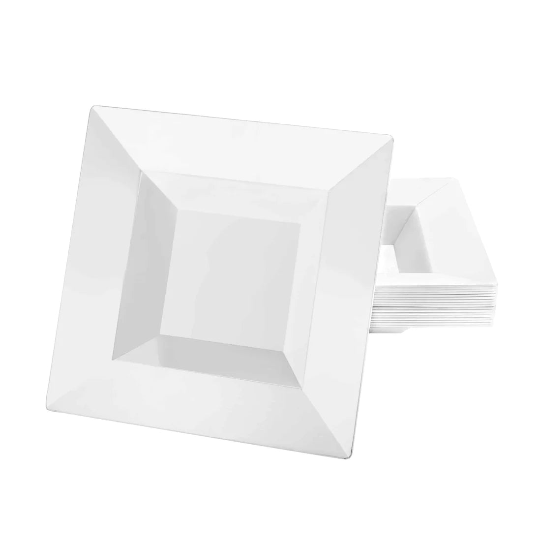 Squares Pearl Bowls in 5oz and 12oz sizes with a refined pearl finish, ideal for serving soups, salads, desserts, and side dishes at elegant dining events.