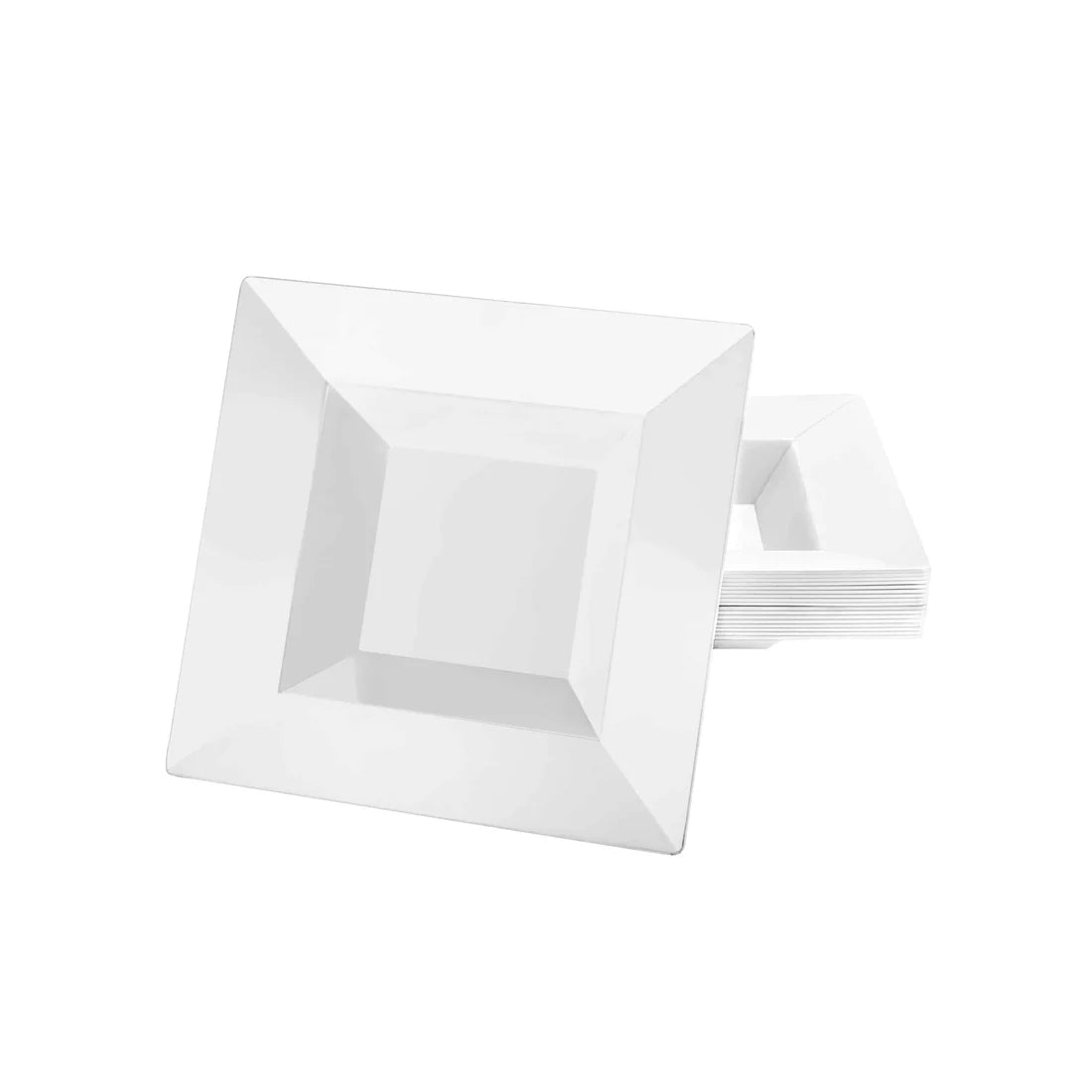 Squares Pearl Bowls in 5oz and 12oz sizes with a refined pearl finish, ideal for serving soups, salads, desserts, and side dishes at elegant dining events.