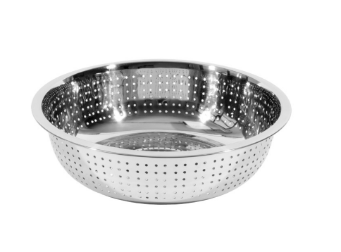 Small hole stainless steel colander