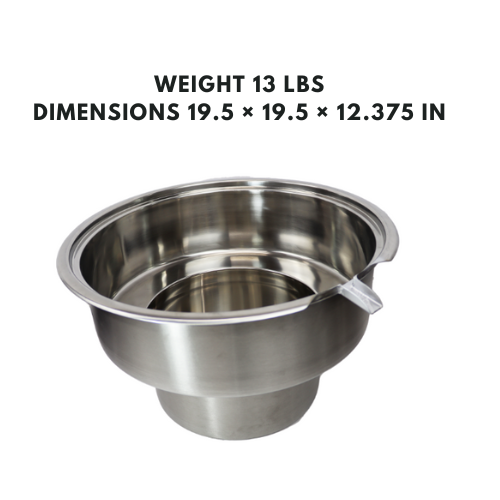 Stock pot with overflow prevention