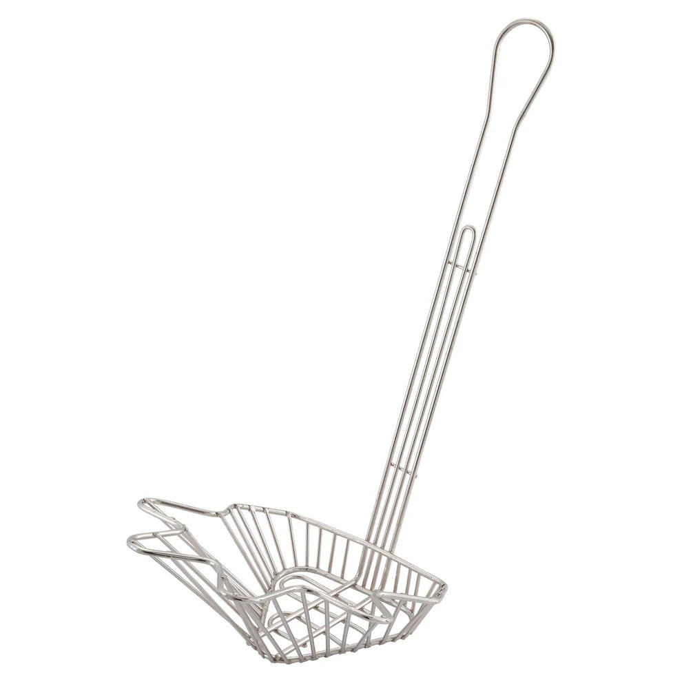 Winco TB-22, 18" Hdl Triangle Taco Salad Bowl Fry Basket, EA