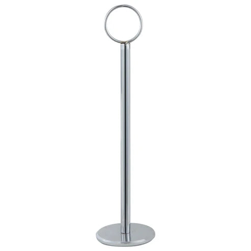Winco TBH-12 to TBH-8, 12", 15", 18" and 8" Chrome Table Number Holder
