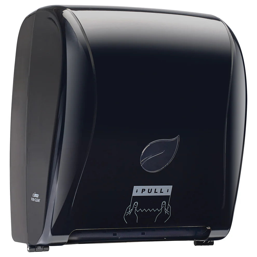 Winco TDAC-8K/8W, B/W Pur-Clean, Auto Cut Roll Towel Dispenser