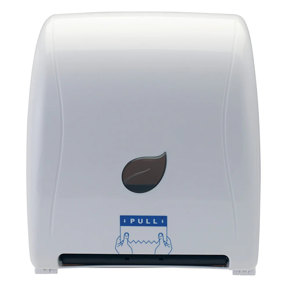 Winco TDAC-8K/8W, B/W Pur-Clean, Auto Cut Roll Towel Dispenser