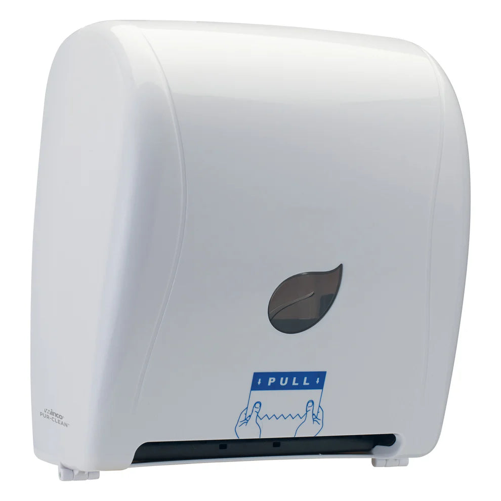 Winco TDAC-8K/8W, B/W Pur-Clean, Auto Cut Roll Towel Dispenser