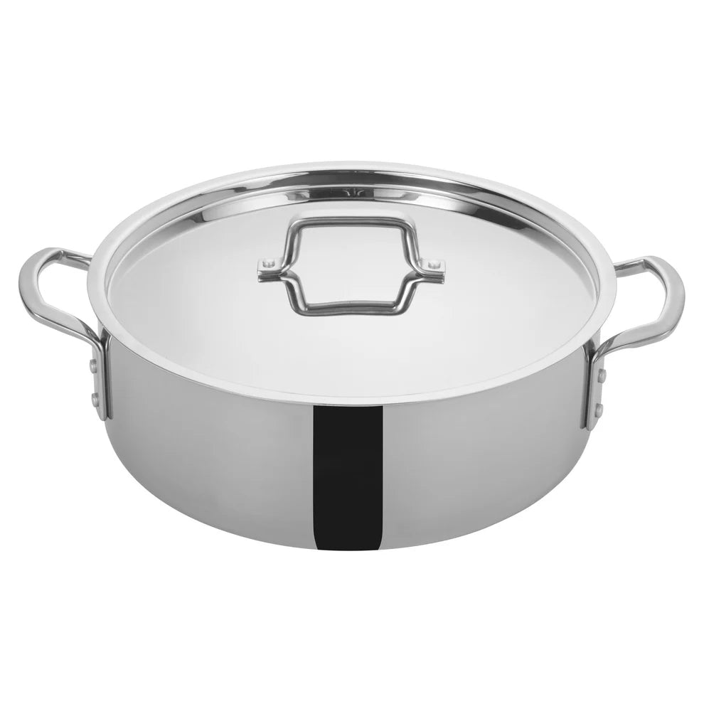 Winco TGBZ-12 & 14, 12 & 14qt  Triply S/S Brazier w/Cover