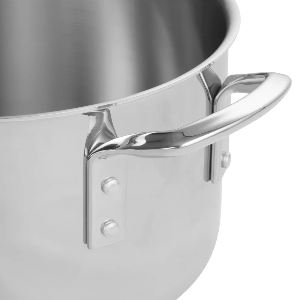 Winco TGSP-12 to 8, 4.5-20qt Triply S/S Stock Pot w/Cover
