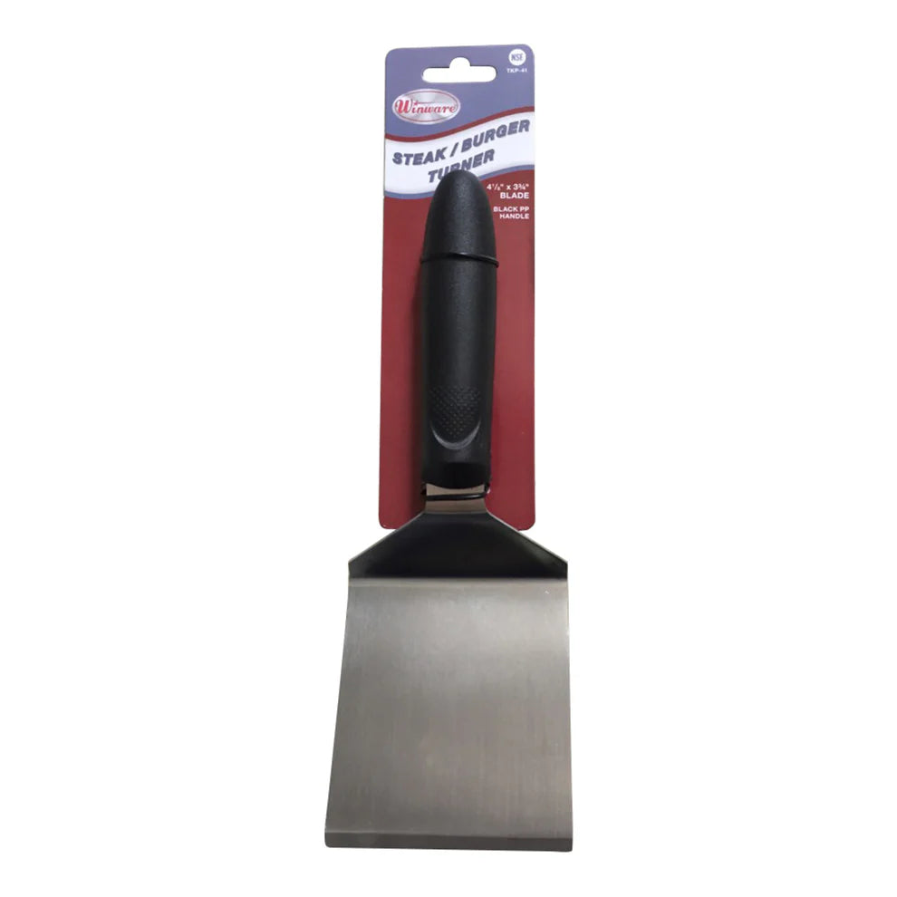 Winco TKP-41/TWP-41, 4-1/8" Blade PP Hdl Steak/Burger Turner w/Offset