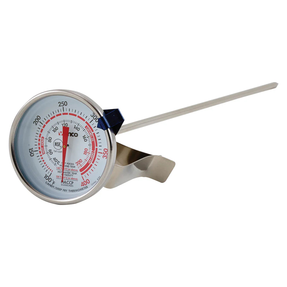 Winco TMT-CDF2/CDF3, 2" Dial, 5&12" Probe Deepfry/Candy Thermometer