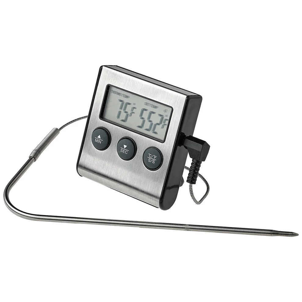 Winco TMT-DG6, Digital Roasting Thermometer w/ Timer & Probe