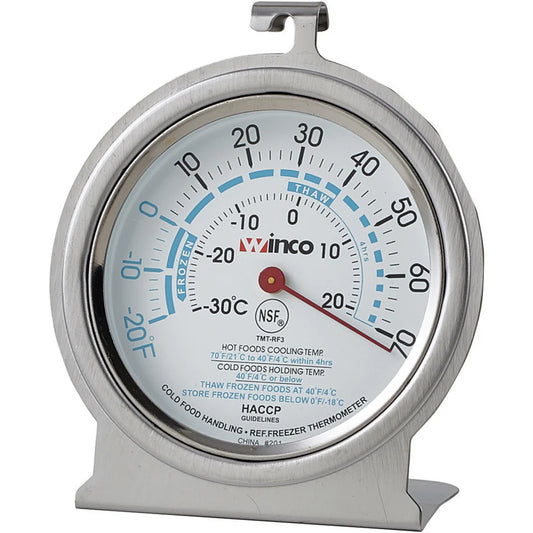 Winco TMT-RF3, 3" Dial Freezer/Refrig Thermometer, EA