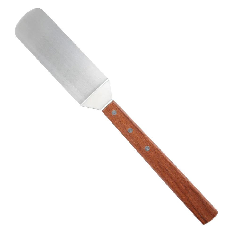 Winco TN44, 8-1/8" x 2-7/8" Blade Wooden Hdl Giant Turner w/Offset, EA