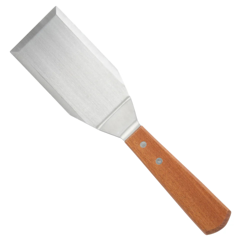 Winco TN719, 5" x 2-7/8" Blade Wooden Hdl Hamburger Turner, Offset, EA