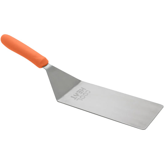 Winco TNH-42, 8"x4" Blade Orange Nylon Hdl High Heat Turner w/Offset