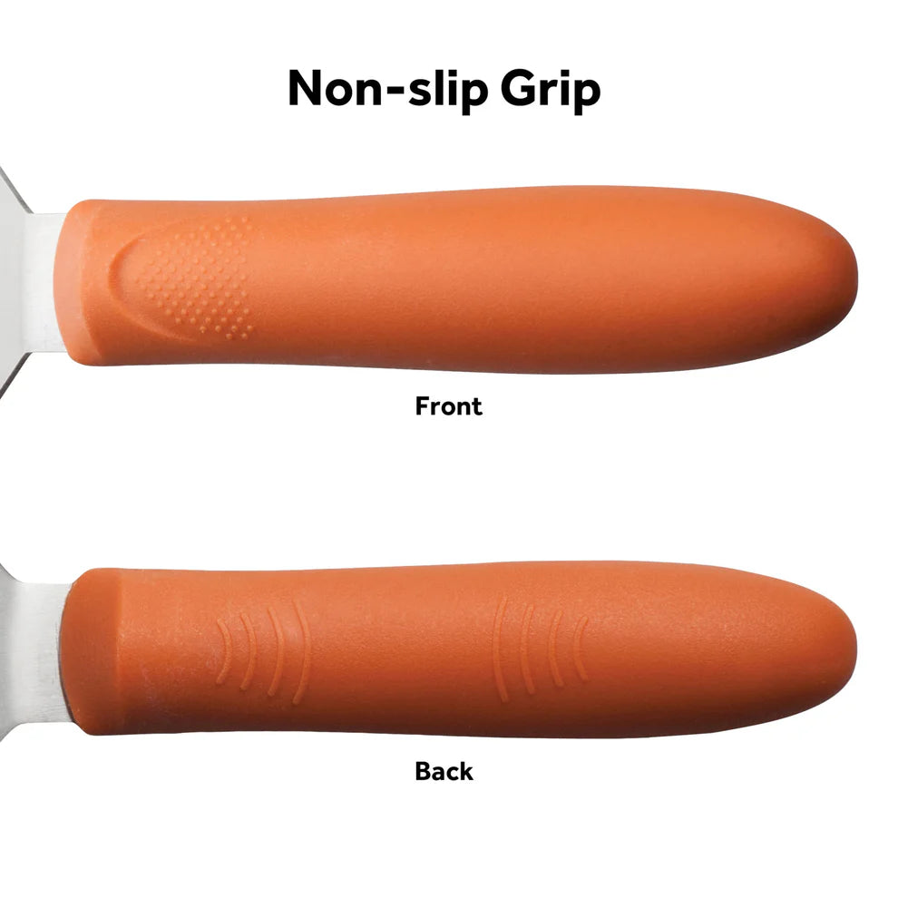 Winco TNH-60, 6-3/4"x3-1/4" Blade Orange Nylon Hdl High Heat Fish, EA