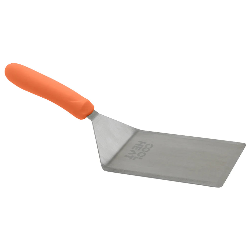 Winco TNH-63, 5x6" Blade Orange Nylon Turner w/Cutting Edge, High Heat