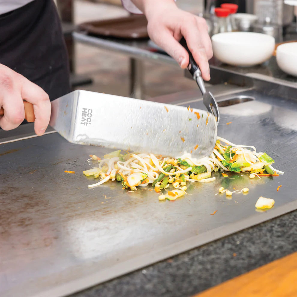 Winco TNH-90, 8-1/4"x2-7/8" Turner, Orange Nylon, High Heat Offset, EA