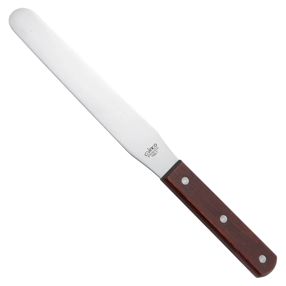 Winco TNS-4 to 9, Wooden Handle, Multiple Sizes Bakery Spatula, EA