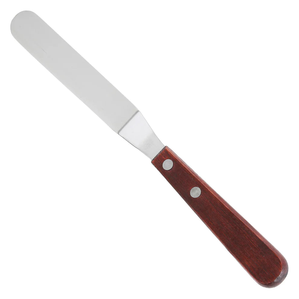Winco TOS-4 to 9, Offset Spatulas with Wooden Handles, Various Sizes