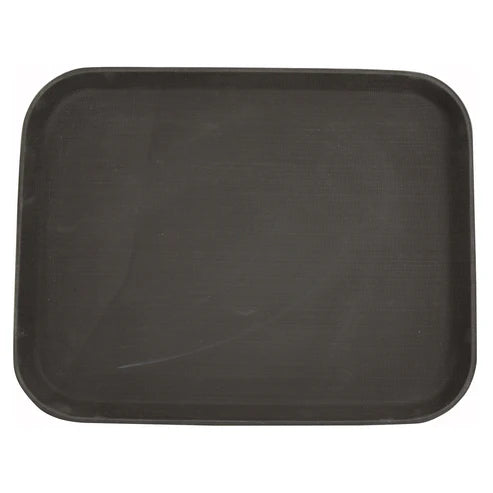 Winco TRH-11 to TRH-2722K, 11" to 22", Brown/Black Rubber Lined Tray