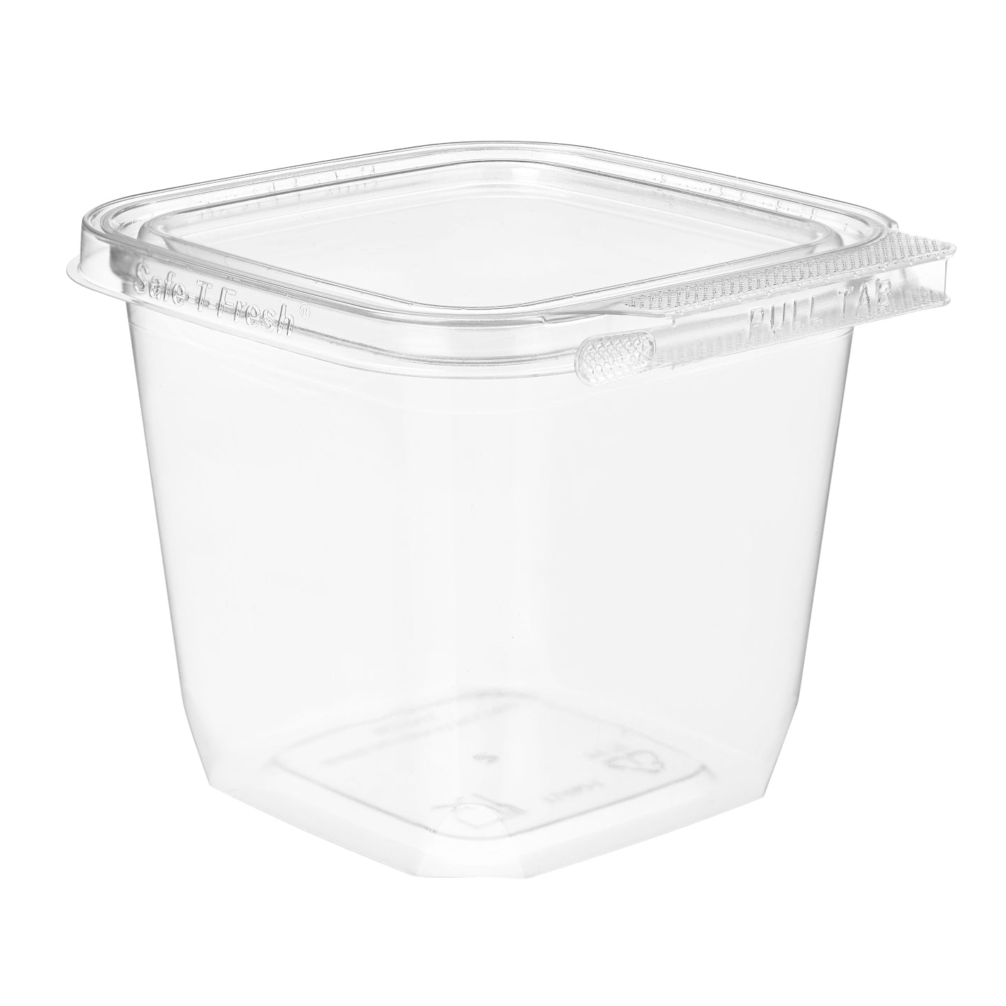 24oz tamper-resistant clear plastic meal prep container square," "square 24oz clear meal prep container with tamper-resistant lid," "24oz clear plastic food storage container square tamper-resistant