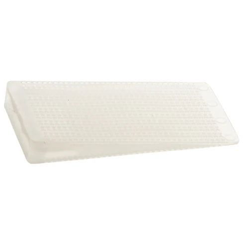 Winco TW-75B & TW-75W 75/Pack Black to Translucent Plastic Table Wedge