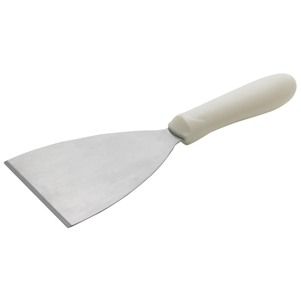 Winco TKP-40/TWP-40, 4-7/8x4" Blade Black/White PP Hdl Scrapers, EA