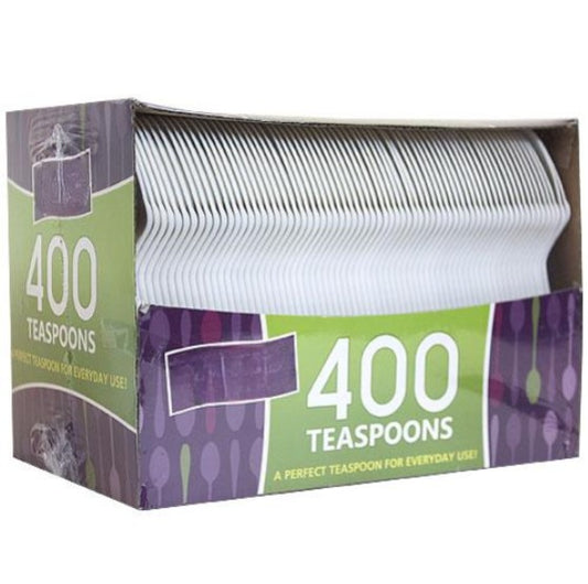 White PP Cutlery Boxed Set – includes fork, knife, soupspoon, and teaspoon. Durable, disposable, and ideal for catering, takeout, parties, and events. Convenient storage for easy use.