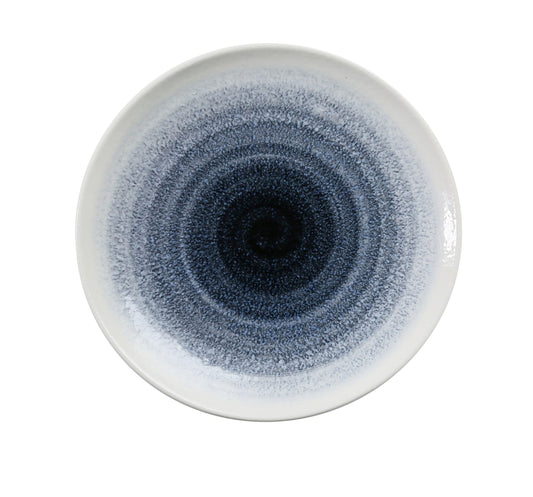 Yanco Coupe Plate UN-110 elevates table settings with its captivating deep-blue swirl and smooth coupe profile. Designed to resemble a cosmic night sky, this plate adds artistic depth and modern character to entrées, plated dishes, or chef-crafted presentations. Made from durable commercial-grade porcelain, it performs beautifully in restaurants, hotels, catering services, and contemporary home dining.