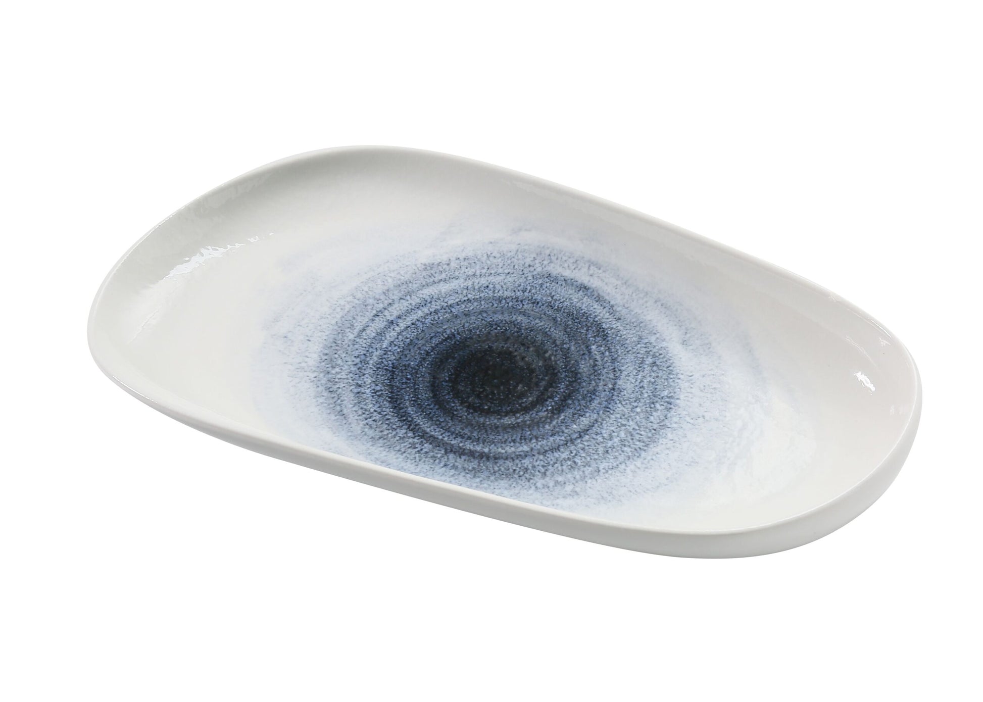Yanco Deep Oval Plate UN-413 elevates any dining experience with its striking cosmic blue swirl and smooth, modern silhouette. The deep well design offers both style and function, making it perfect for serving entrées, share plates, salads, or composed dishes. Durable, refined, and visually captivating, this plate brings a unique artistic flair to restaurants, hotels, catering events, and contemporary home dining.
