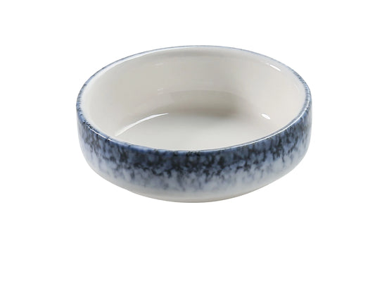 Yanco Sauce Dish UN-603 brings a refined, artistic touch to tabletop presentation with its striking dark blue swirl set against a clean white body. Ideal for sauces, dips, condiments, and small tastings, it enhances the visual appeal of every serving while maintaining exceptional durability for commercial use.
