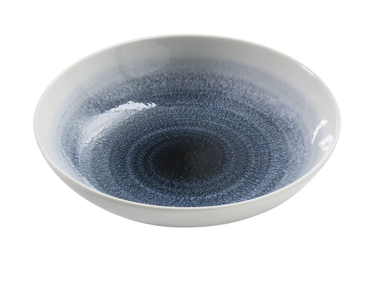 Yanco Salad/Soup Bowl UN-608 brings artistic depth to your tabletop with its signature cosmic swirl. The rich blue center transitions into soft gradients that make every dish look more vibrant and intentional. Ideal for soups, salads, small entrées, and composed presentations, this bowl blends elegance with everyday durability for restaurants, hotels, and elevated home dining.