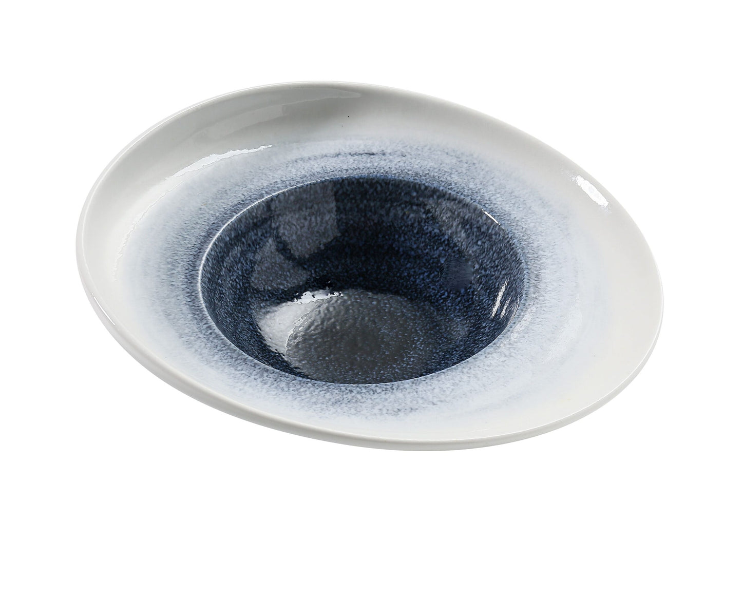 Yanco Dessert Plate UN-709 brings an artistic, modern edge to dessert presentation with its deep, swirling blue center that mimics a cosmic galaxy. The unique curved form naturally frames each dish, giving pastries, plated desserts, and creative small bites a dramatic visual lift. Perfect for restaurants, patisseries, upscale catering, or home entertainers who want every plate to feel like a signature dish.