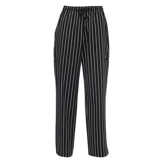 Winco UNF-3CL to 3CXXL, S-2XL Chalk Stripe Chef Pants, EA