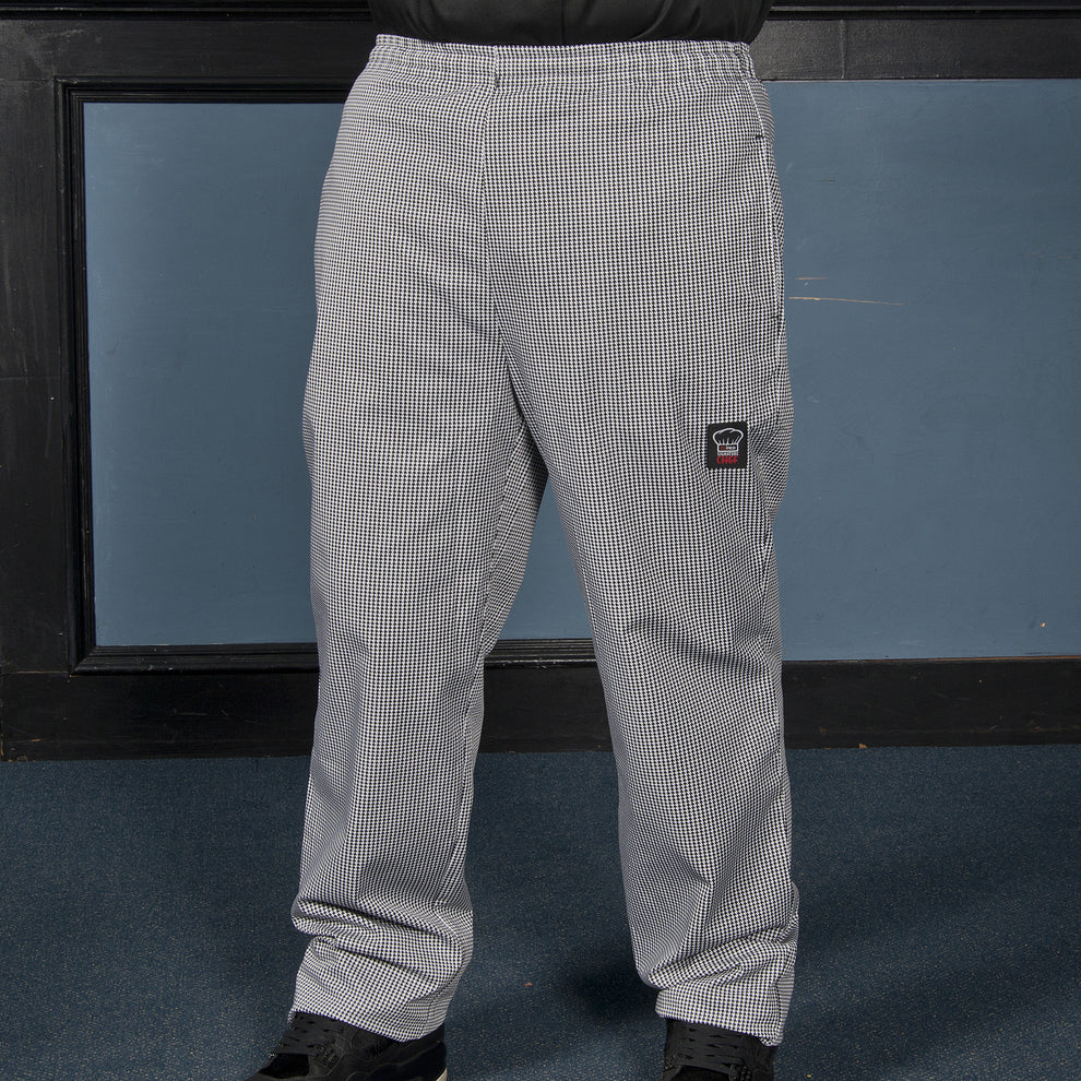 Winco UNF-4KL to 4KXXL, S-2XL Houndstooth Chef Pants, EA