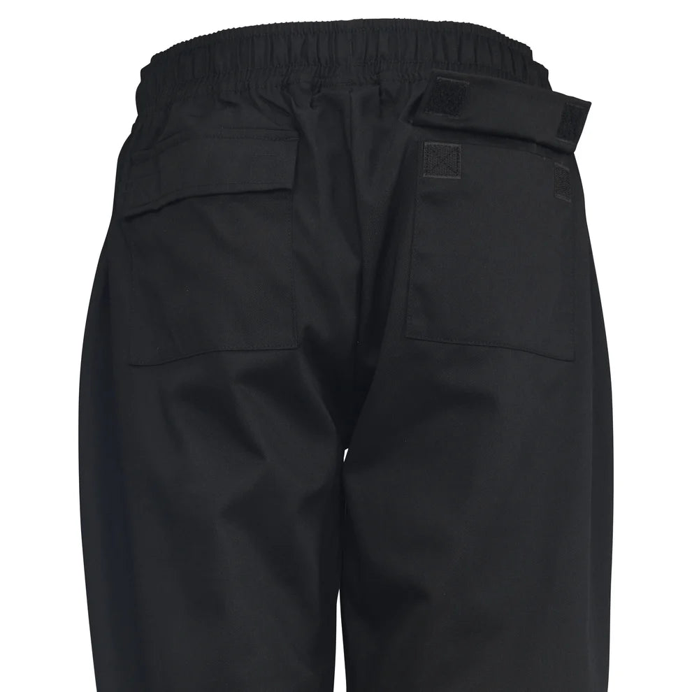Winco UNF-8KL to 8KS, S-L Drawstring Black Women's Pants, EA