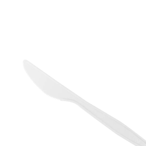 Natural Beige CPLA Medium Weight Disposable Knives For Dining & Catering