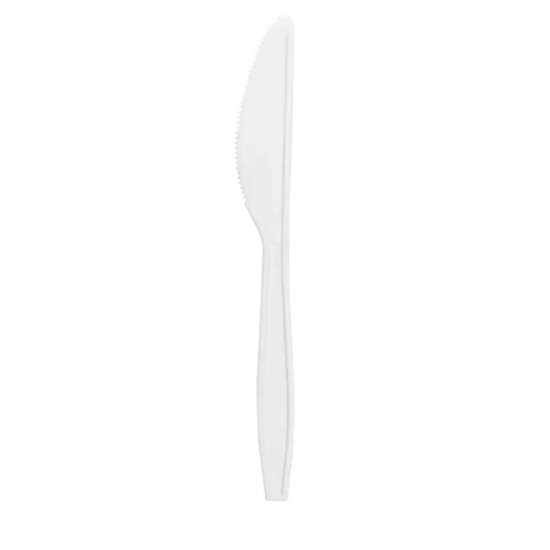 Natural Beige CPLA Medium Weight Disposable Knives For Dining & Catering