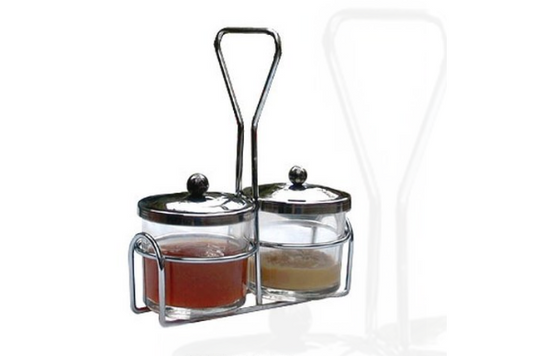 Duck mustard jar set