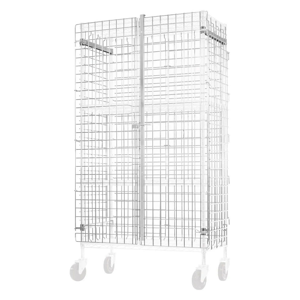 Winco VCG-1836-2460, 18–24"x36–60"x63"H Chrome Wire Security Cages, NSF