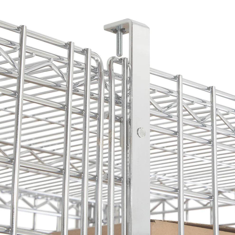 Winco VCG-1836-2460, 18–24"x36–60"x63"H Chrome Wire Security Cages, NSF