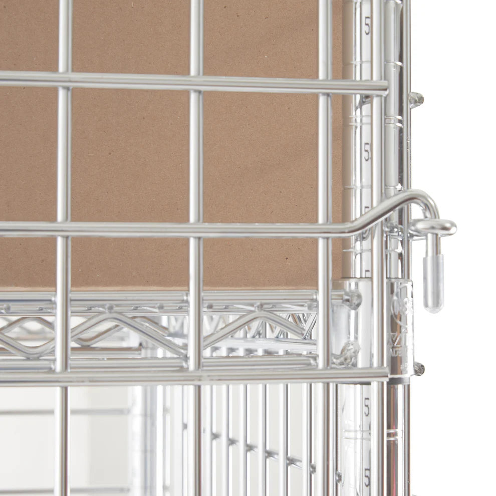 Winco VCG-1836-2460, 18–24"x36–60"x63"H Chrome Wire Security Cages, NSF