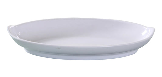 Yanco Oval Deep Plate VE-409 combines elegance and practicality, making it a great addition to any dining setup. Measuring 8.5 inches by 5 inches with an 8-ounce capacity, this deep plate is perfect for serving pasta, risotto, salads, and other signature dishes. Crafted from high-quality melamine, it replicates the look of ceramic while offering superior durability and resistance to chipping or breaking. 