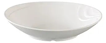 Yanco Oval Bowl VE-609 is a durable and stylish choice for serving soups, salads, rice, and appetizers. With a capacity of 22 oz., this bowl measures 9 inches long, 6 inches wide, and 2.25 inches deep, providing ample space for various dishes. Crafted from high-quality melamine, it offers the look of ceramic while being resistant to chipping and breaking. The elegant white finish and Italian-inspired Venice collection design make it a perfect fit for any restaurant, café, or catering service. 