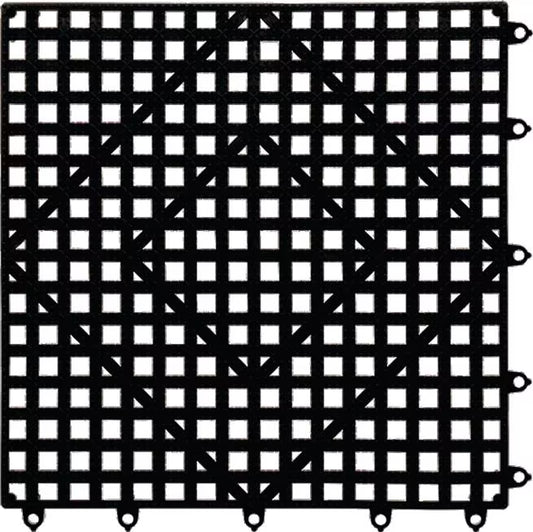 Black C&C Versa-Mat Bar Mat 1 X 1 inches VM5280BK, 24/case