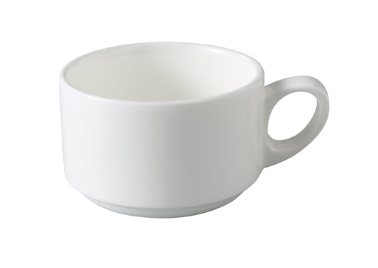 Yanco Cup Stackable VS-001 combines timeless elegance with practical design. Made from fully glazed porcelain with a durable magnesia body, it features a warm bone white finish that enhances any fine dining atmosphere. Its stackable form provides space-saving functionality, making it ideal for both personal and commercial use.
