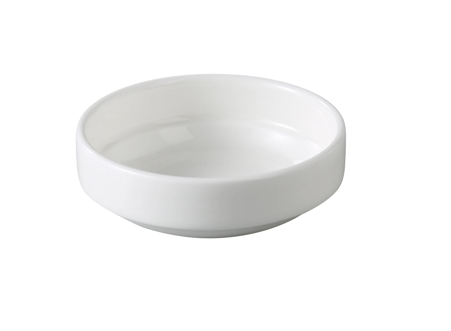 Yanco Sauce Dish VS-503 is a refined addition to any dining table, perfect for serving condiments, sauces, or dips. Crafted from fully glazed porcelain with a durable magnesia body, this elegant bone white dish combines durability with sophistication, ideal for use in upscale dining environments.