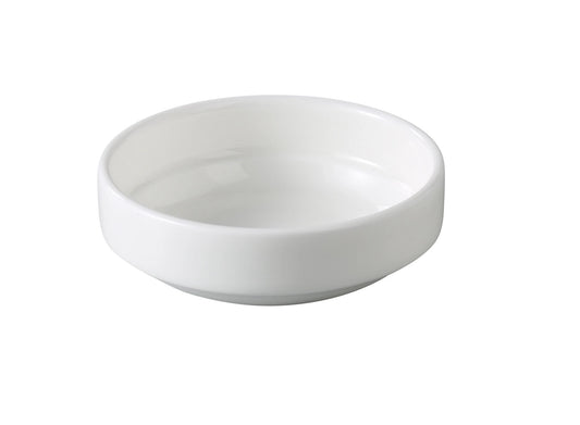 Yanco Sauce Dish VS-503 is a refined addition to any dining table, perfect for serving condiments, sauces, or dips. Crafted from fully glazed porcelain with a durable magnesia body, this elegant bone white dish combines durability with sophistication, ideal for use in upscale dining environments.