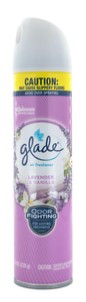 Glade Air Freshener Lavender & Vanilla 8.3 oz (2x) for a calming scent and effective odor elimination